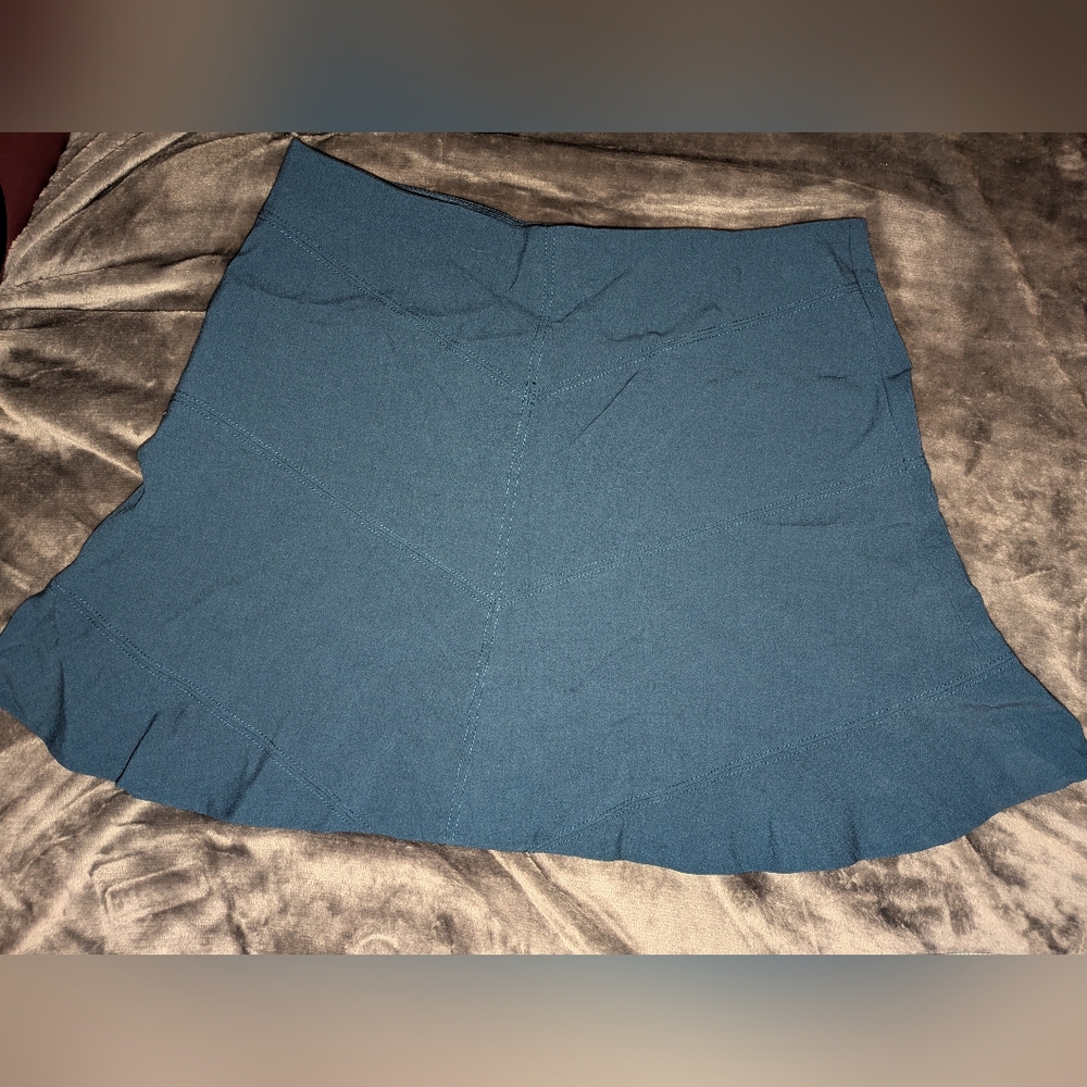 LOFT Chic Teal Fit & Flare Skirt 14